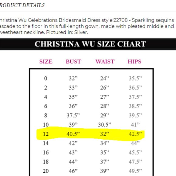 Wu Size Chart